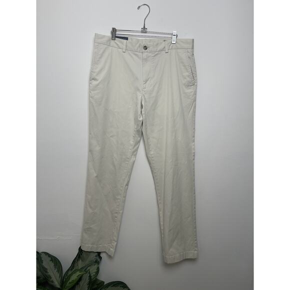 NWT Vineyard Vines Breaker Pants Mens 34X32 Stone Khakis Stretch Straight